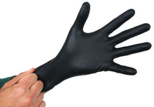 Load image into Gallery viewer, Grower&#39;s Edge Black Powder Free Diamond Textured Nitrile Gloves 6 mil - Medium (100/Box)
